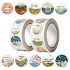 500Pcs/Roll Healing Scenery. Encouraging Words Kids Rewards Stickers - DIY Scrapbooks Album Decor Sealing Label Decals