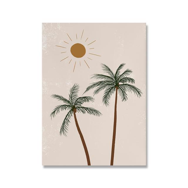 Tropical Summer Woman Art Boho Chic Watercolor Jungle Print Canvas Painting Living Room Bath Wall Home Decor Poster Pictures