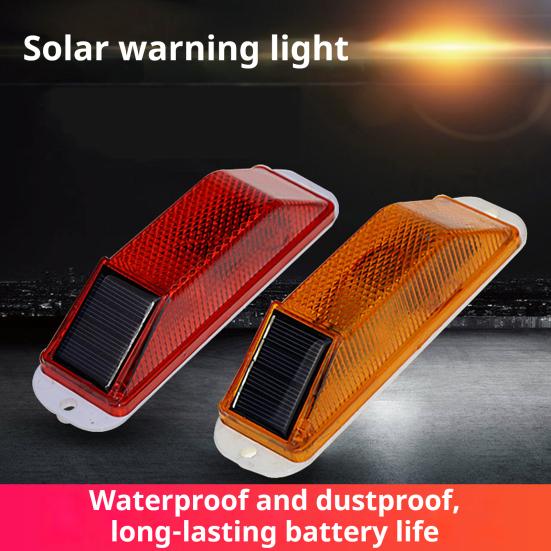Мигающий предупреждающий стробоскоп безопасности на солнечной батарее Улучшенная видимость Светодиодный мигающий маяк для грузовиков Барьеры