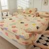 Soft Thicken Velvet Quilted Bed Pad Protector Cover Luxury Flannel Mattress Cover Winter Bed Cover Not Included Pillowcase