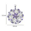 Natural Amethyst Pendant, 925 Silver jewelry, Anniversary gift
