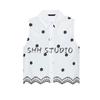Summer New Product Women's Clothes Minimalist Flap Collar Cotton Flower Cutout Embroider Sleeveless Short Shirt 3564801