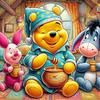 Disney 5D Алмазная живопись Винни-Пух Рождественский Набор для вышивания крестиком Мозаика Домашний Декор Наклейка на стену DIY Ручная работа Подарок