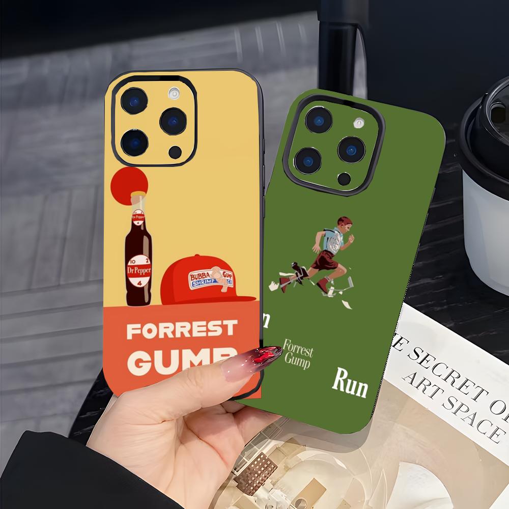 Классический Feel-Good Фильм F-Форрест Гамп Чехол для телефона Черный Матовый Тонкий Чехол для телефона Для iPhone17 16 15 14 13 ProMax