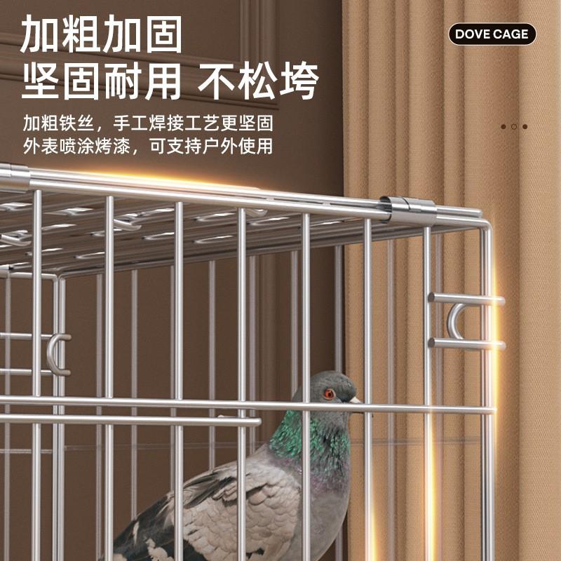 Прочная металлическая клетка для разведения голубей с поддоном для помета поилкой кормушками гнездовым ящиком домашний вольер