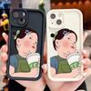 Soft Silicone Square Ladders Cartoon Pattern Full Cover Camera Protection Shockproof Case for Huawei Honor Xiaomi Redmi Samsung