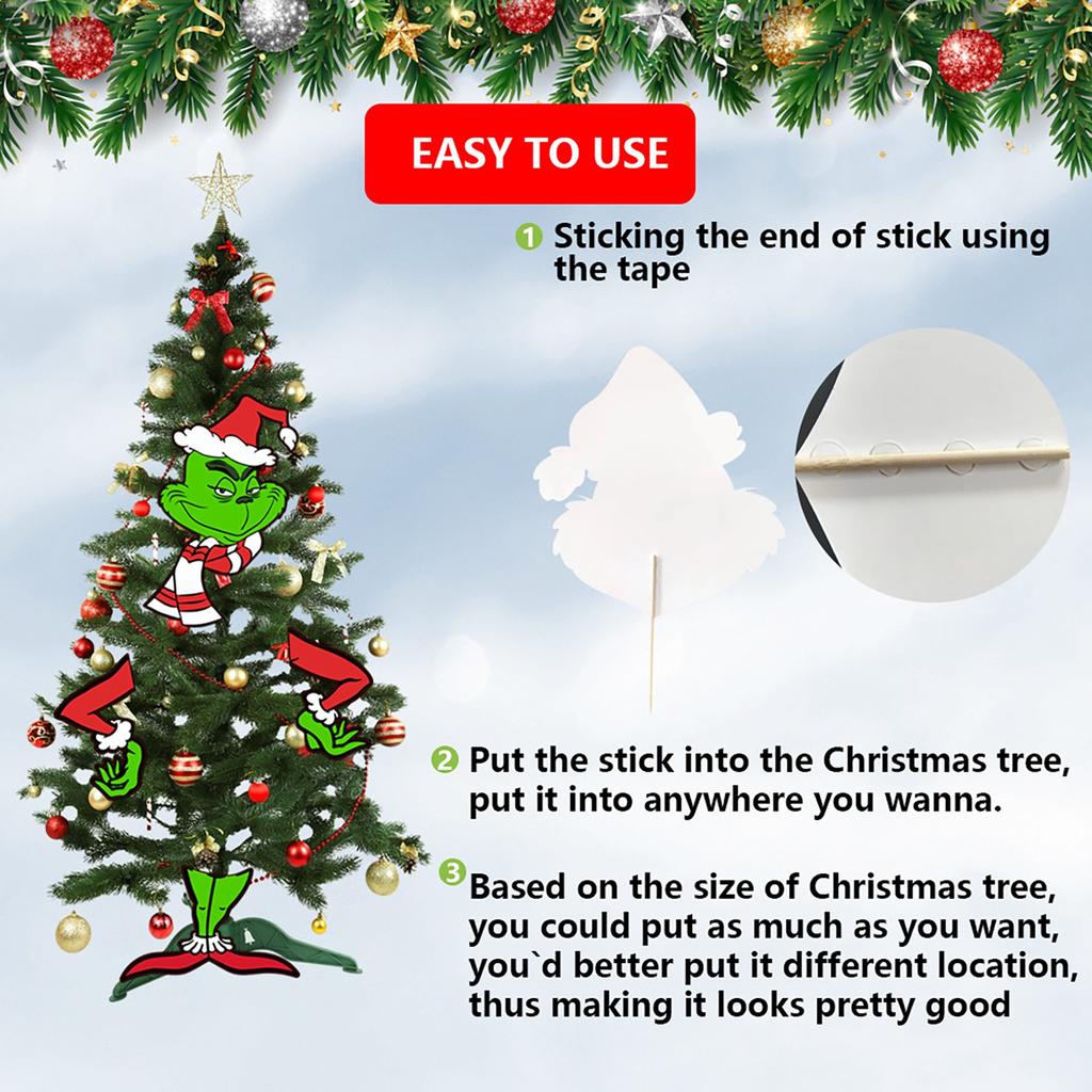 Декор для елки, верхушка для елки, рождественские украшения для маленькой елки