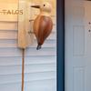 Woodpecker Doorbell Wooden Handmade Self-Adhesive Woodpecker Door Knocker Vintage Bird Door Knocker for Front Door Room Door