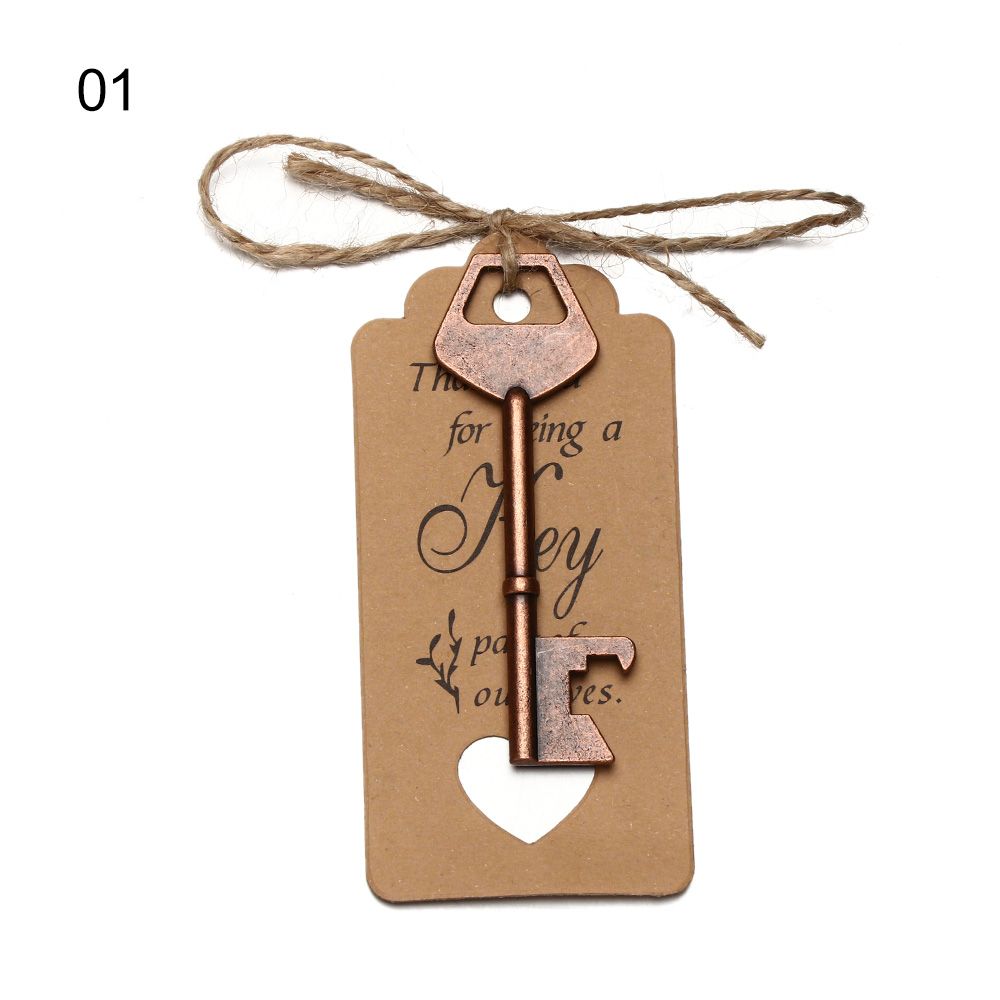 Vintage Party Favor Supplies Beer Opener Wine Keychain Souvenir Wedding Decor Key Bottle Opener