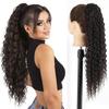 Synthetic Long Kinky Curly Ponytail Hair Extension Drawstring Ponytail Clip-In Wig Wrap Around Ponytail For Women
