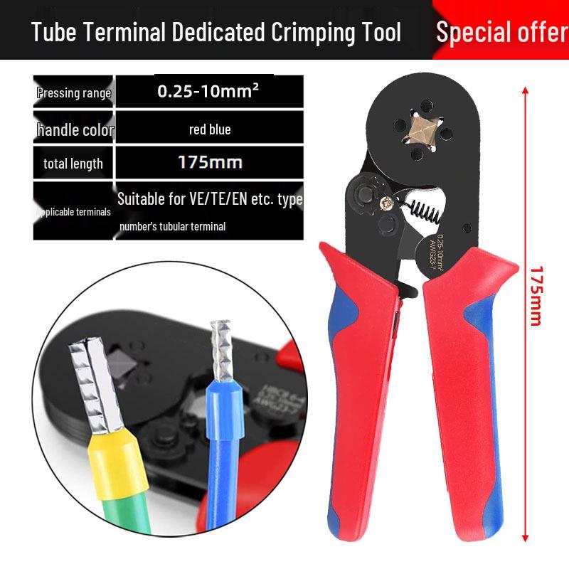 Набор ручных обжимных инструментов и инструментов для зачистки проводов: Пассатижи с удлиненными губками для электриков