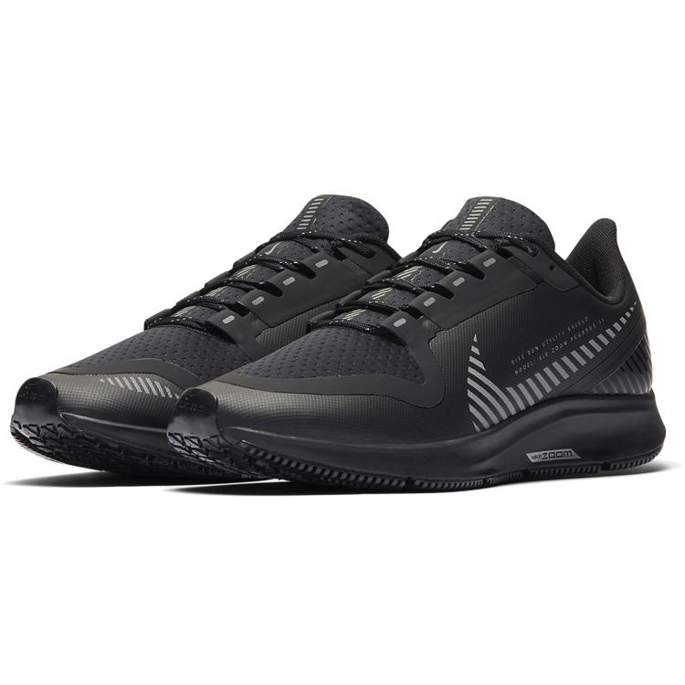 Новые женские кроссовки Nike Air Zoom Pegasus 36 Shield Черный/Металлик серебристый AQ8006-001