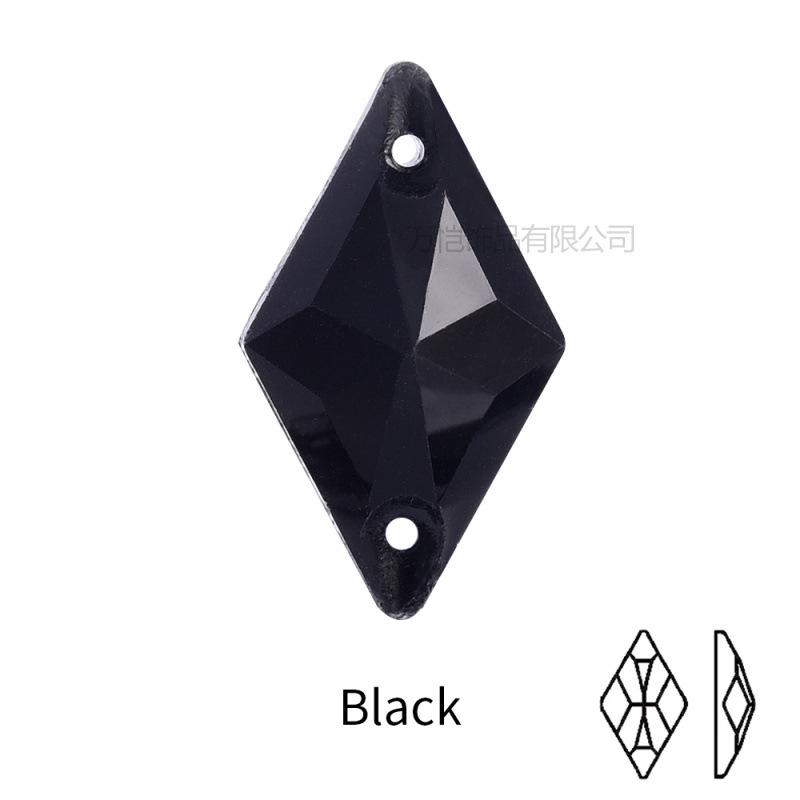 Crystal Hand-Sewn Diamond, Glass Rhinestone Diy Crystal Material, Rhombus Creative Clothing Accessories