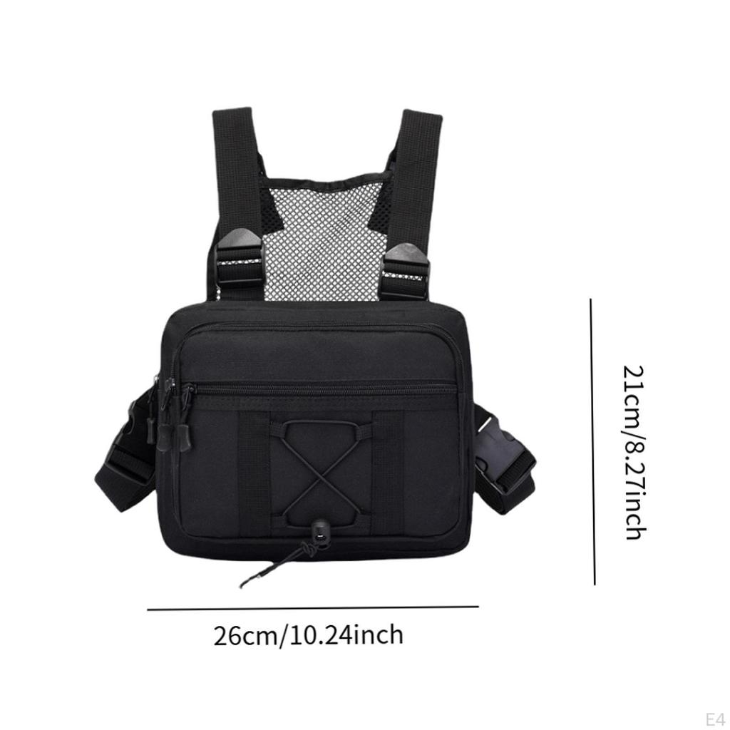Нагрудная сумка-рюкзак для велоспорта, дышащий жилет, передний пакет-подсумок, плечевой для