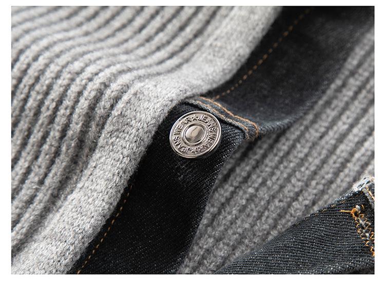 Мужской вязаный кардиган-свитер куртки корейского стиля Весна/Осень 2025