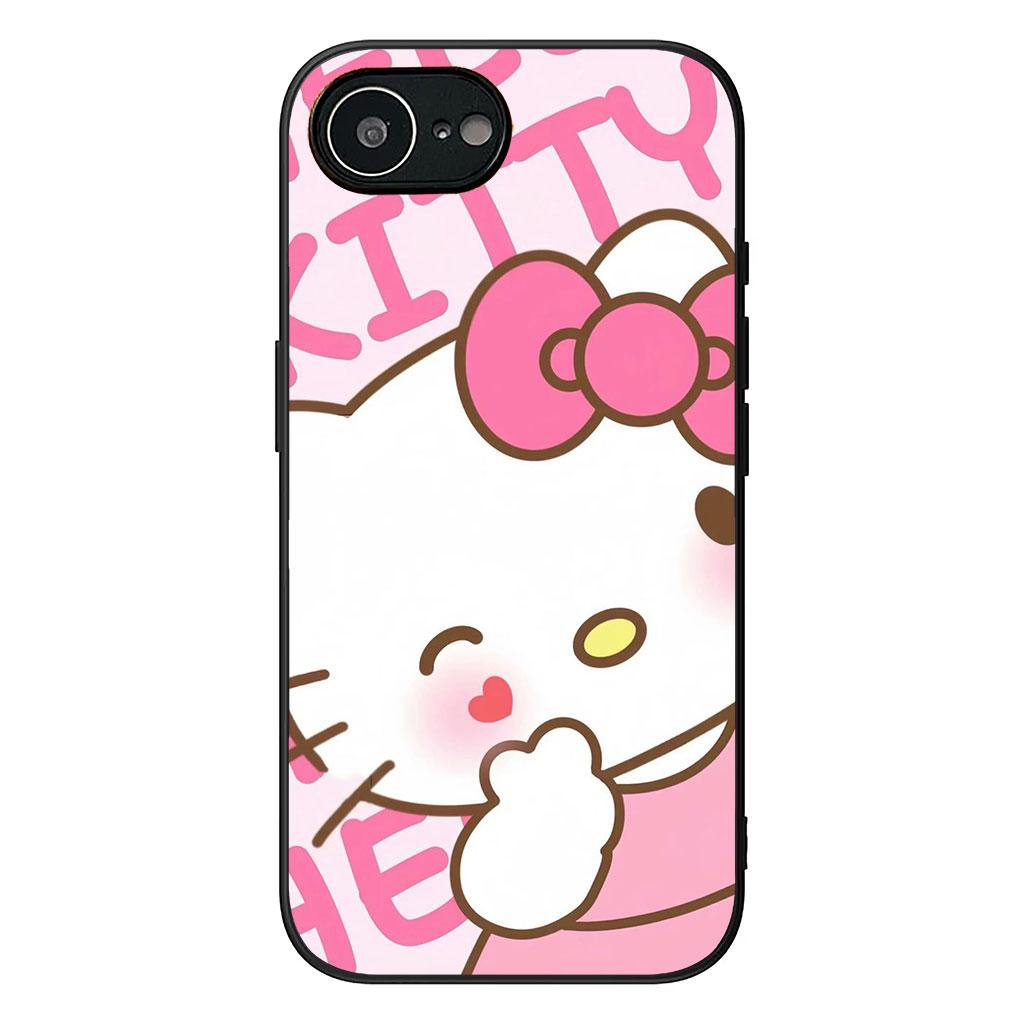 Cover for Apple iPhone 16 15 14 Plus 13 12 Mini 17 Pro Max + ProMax 16E Air Phone Case Hello Kitty Cat PInk