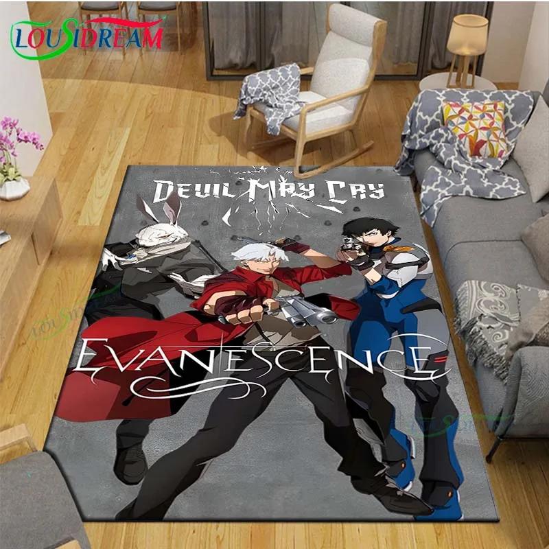 Модный Ковер с Принтом Игры D-Devil May Cry Коврик для Уличной Зоны Нескользящий Ковер Ковер для Декора Спальни Ковер для Гостиной Подарок на День Рождения