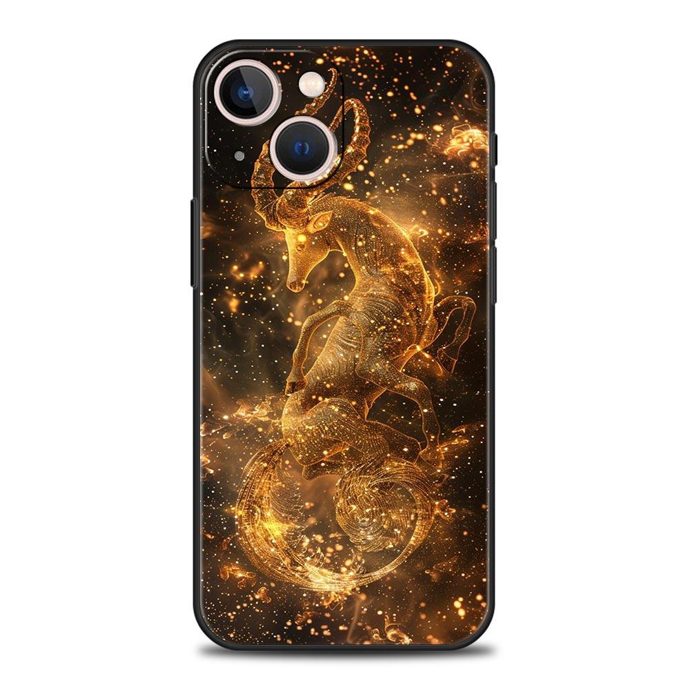 Чехол для телефона «Лунная Галактика Вселенная» для iPhone 17 16 15 Pro Max 11 12 13 14 7 8 Plus SE 2020 X XR XS Мягкий Черный