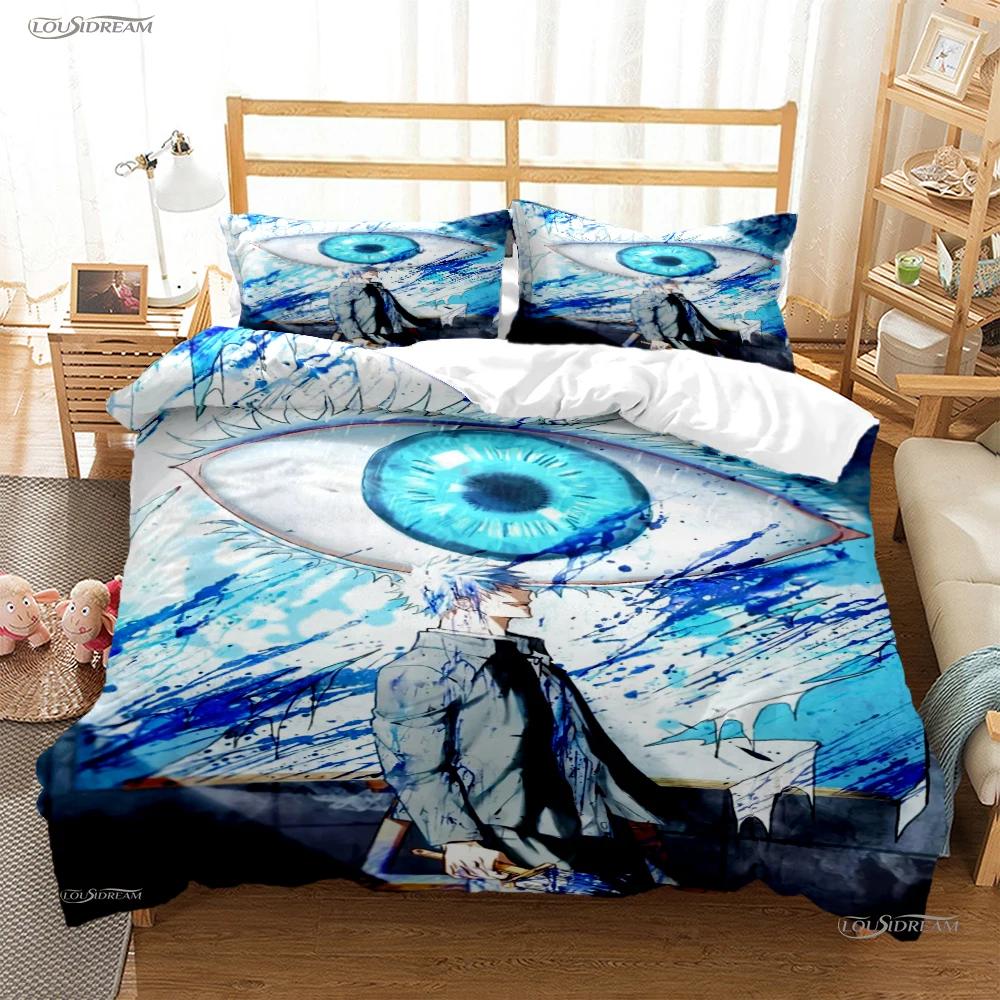 Мультяшное Аниме Jujutsu Kaisen Пододеяльник Одеяло Постельный набор Мягкий Чехол для одеяла и Наволочки для Подростков Односпальный/Двуспальный/Квинсайз/Кингсайз