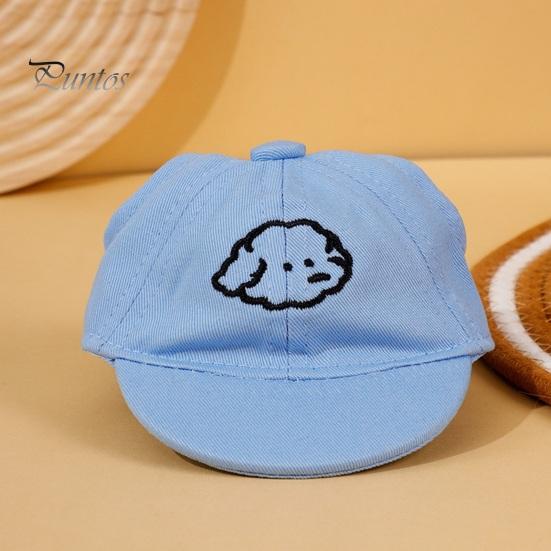 Защитная шляпа от солнца для собак с отверстиями для ушей Бейсбольная кепка для собак Холщовая шляпа для домашних животных Кепка с козырьком для домашних животных для фотографий Косплей вечеринок
