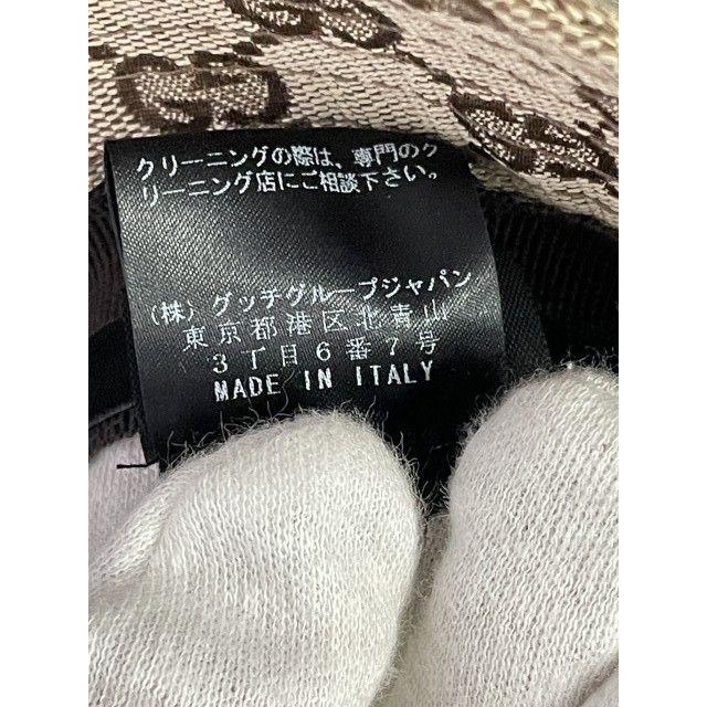 Б/у [Б/у] Шляпа-багет GUCCI Шляпа из канвы GG Сделано в Италии ITALY коричневый L 33962119