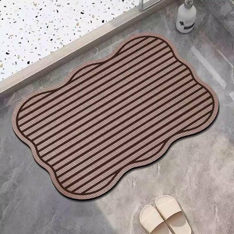 Diatom Mud Floor Mat Bathroom Toilet Toilet Entry Door Water Absorption Quick Drying Non-slip Foot Pad Entry Door Carpet