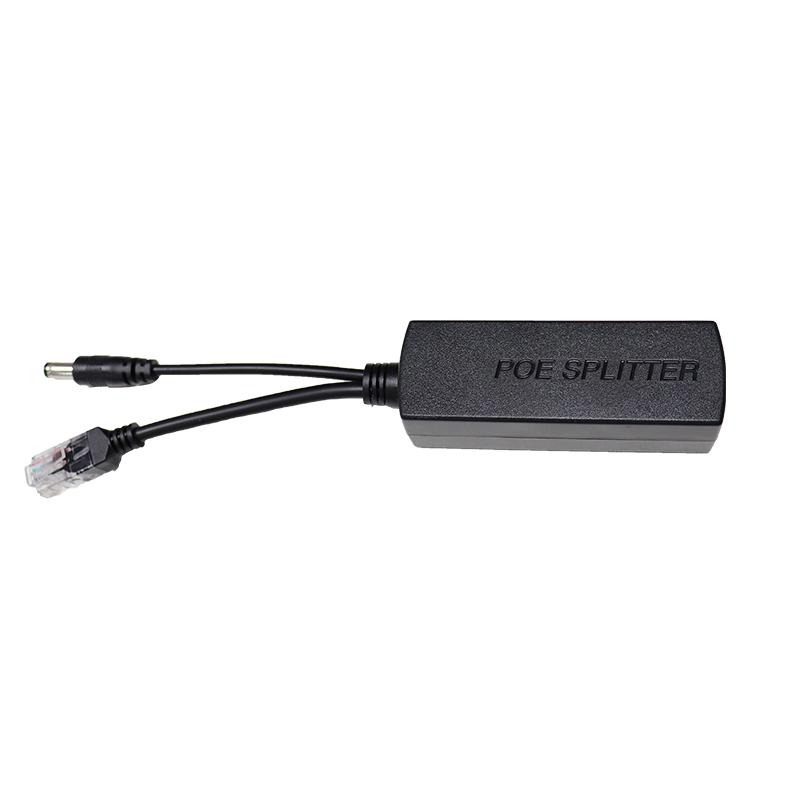 New POE Splitter 24V/48V to 12V/5V IEEE 802.3af Output Power Over Ethernet Splitter Adapter Security System (Plug and Play)