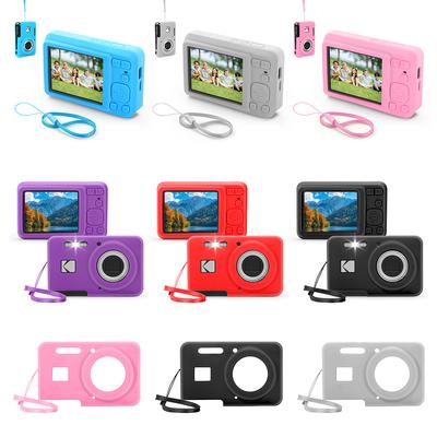 Для KODAK PIXPRO FZ55 Мягкий силиконовый защитный чехол Однотонный чехол для корпуса камеры Износостойкий чехол для защиты камеры для путешествий на открытом воздухе