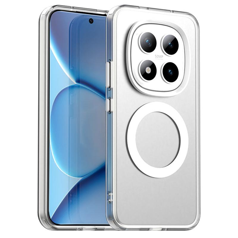 Магнитный беспроводной зарядный чехол для Xiaomi Redmi Note 15 Pro 5G Pro+ Plus Fusion Cover Конфетные цвета Прозрачный корпус Fundas