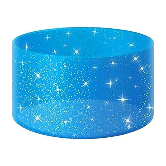 Silicone Cup Sleeve Glitter Anti-Slip Heat Insulation Cover Lightweight Water Bottle Pad