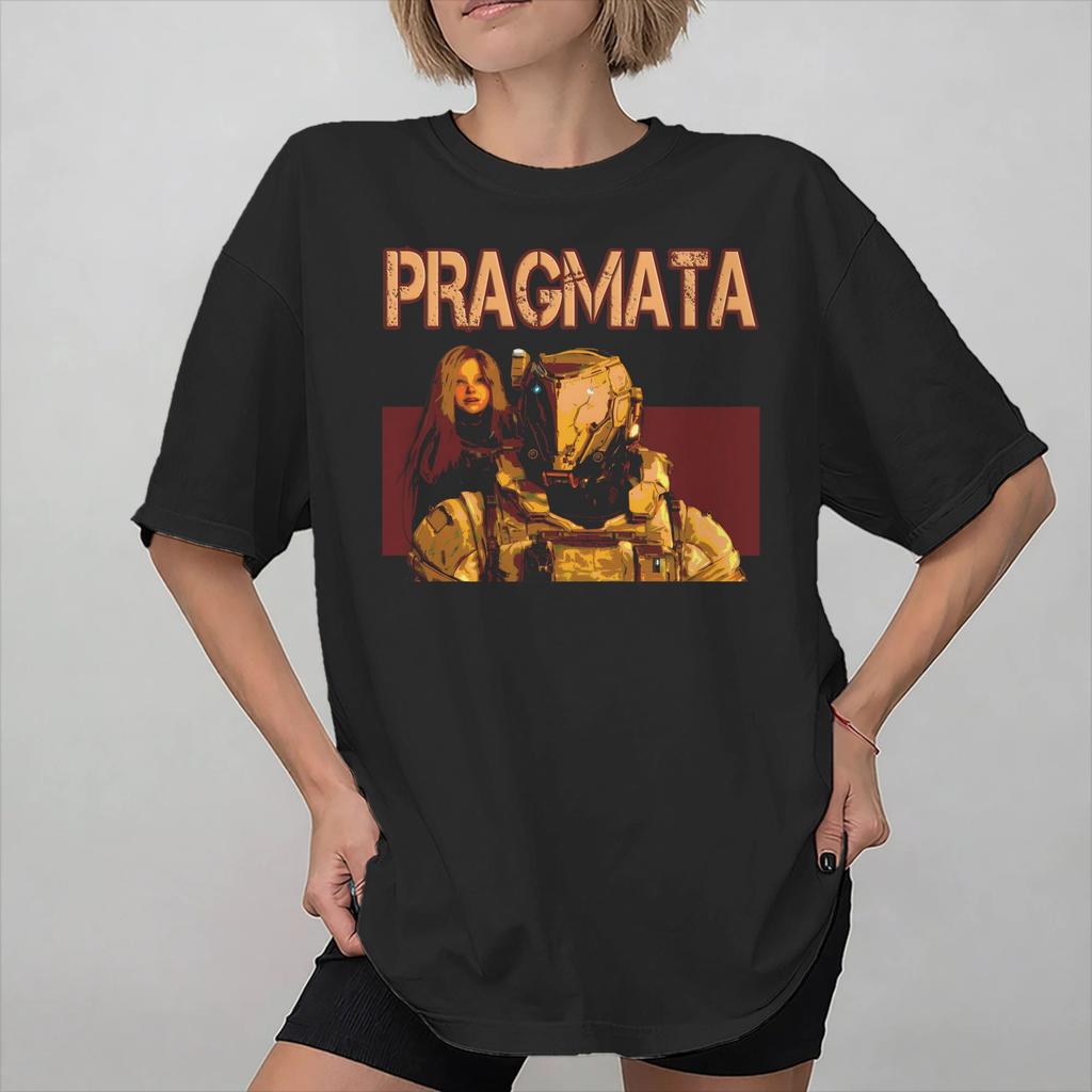 Graphic Printing Pragmata Game 2026 T Shirt For Unisex Cotton Tee Shirt Short Sleeve Clothing