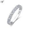 0.41CTW S925 Solid Silver Heart Full Paved Ring Stylish Exquisite Band Valentine's Day Gift Jewelry