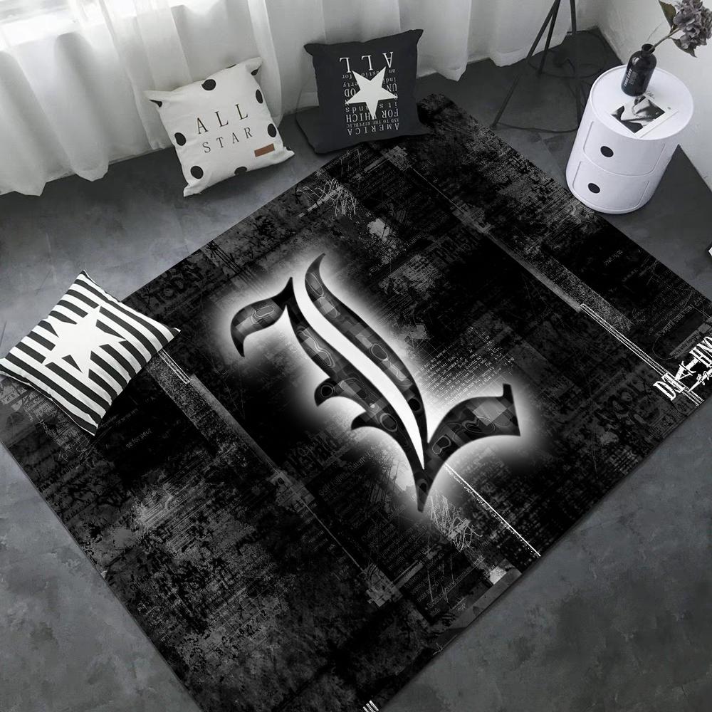 Коврик для пола Аниме Тетрадь Смерти Ретро Множественный Выбор Гостиная Кухня Ковер Нескользящий Современный Декор Дома