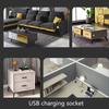 Sofa Desktop Hole Embedded USB Charger USB C Phone Charger for Laptop PC Office Mobile Phone Charging Socket Replace