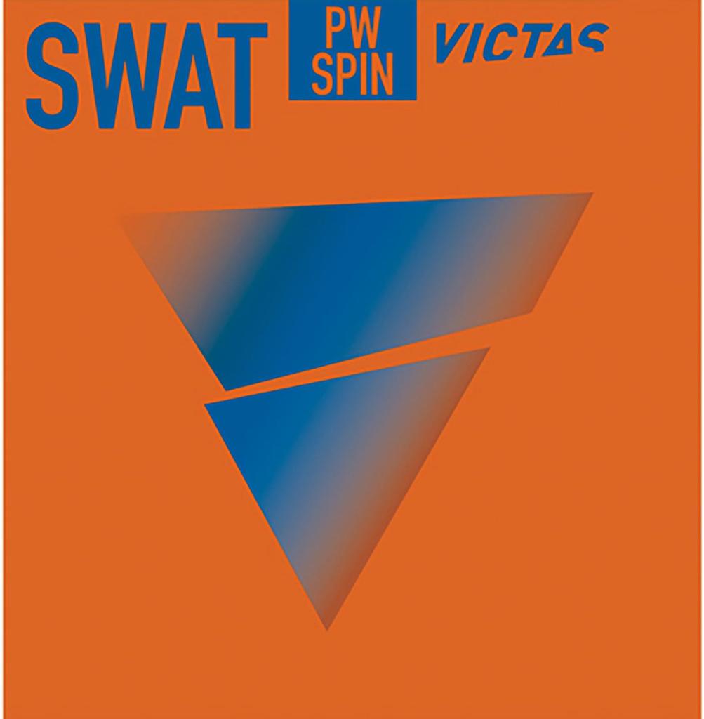 VICTAS Table Tennis Swat Power Spin Soft 200150 Rubber, Spin, Tension, Back, Black, 1.8mm,