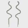 "2024 Fashion Statement Korean Snake Tassel Earrings - Exquisite 925 Silver Needle Design”