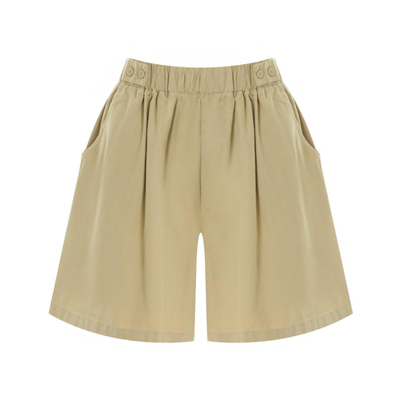 PAIGEFLYNN Side Button Elastic Waist Pants_S5Bpt005C