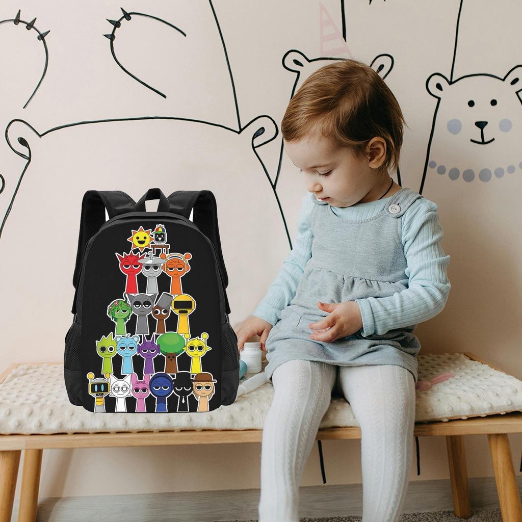 Backpack, Multi-color Backpack Cute Game Backpack, Game Fans Birthday Graduation Gift