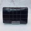 Used CHANEL Chocolate Bar Key Case Black Gold Hardware
