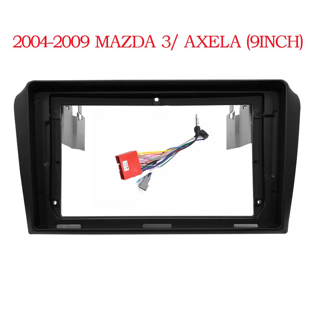 Car radio Fascias Panel For MAZDA 3 AXELA 2004-2009 9 inch Frame Audio Installation Dash Fitting Panel Kit Big Screen 2 Din