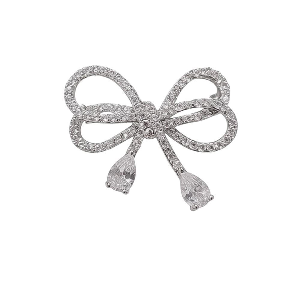 Sparkling Buckle Pin Rhinestone Brooches Fashion Cardigan Clip Waist Accessorizing