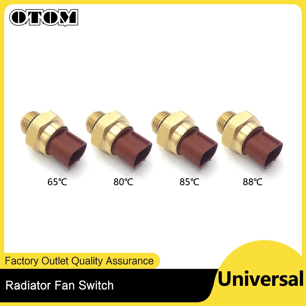 OTOM 65/80/85/88 Degree Radiator Coolant Fan Temperature Sensor Water Temp Switch M16x1.5 For Honda KTM Yamaha Kawasaki Suzuki