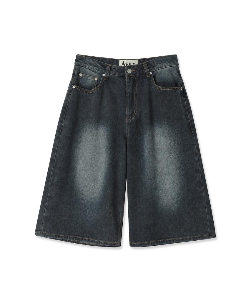 AVANDRESS Amg Denim Shorts Deep Blue