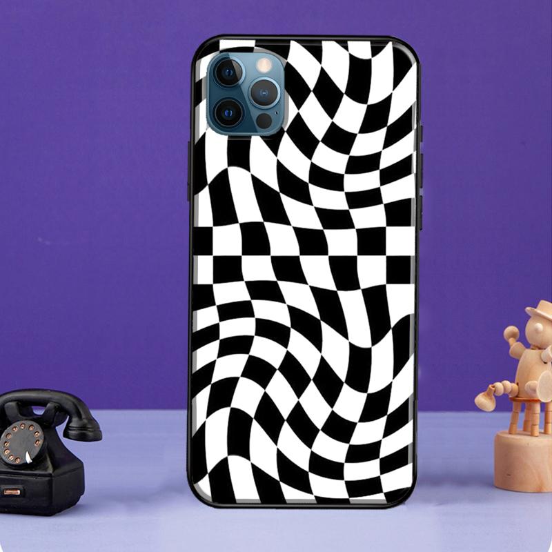 Чехол для телефона Crazy Checkered для iPhone 11 14 13 Pro Max XS XR X SE 2020 5S 6S 7 8 Plus 12 mini задняя крышка