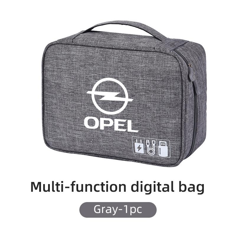 czxkqr1 Car Data Cable Storage Bag Waterproof Travel Organizer Bag USB DataLine For Opel Corsa Astra Insignia Vectra Zafira Meriva Mokka