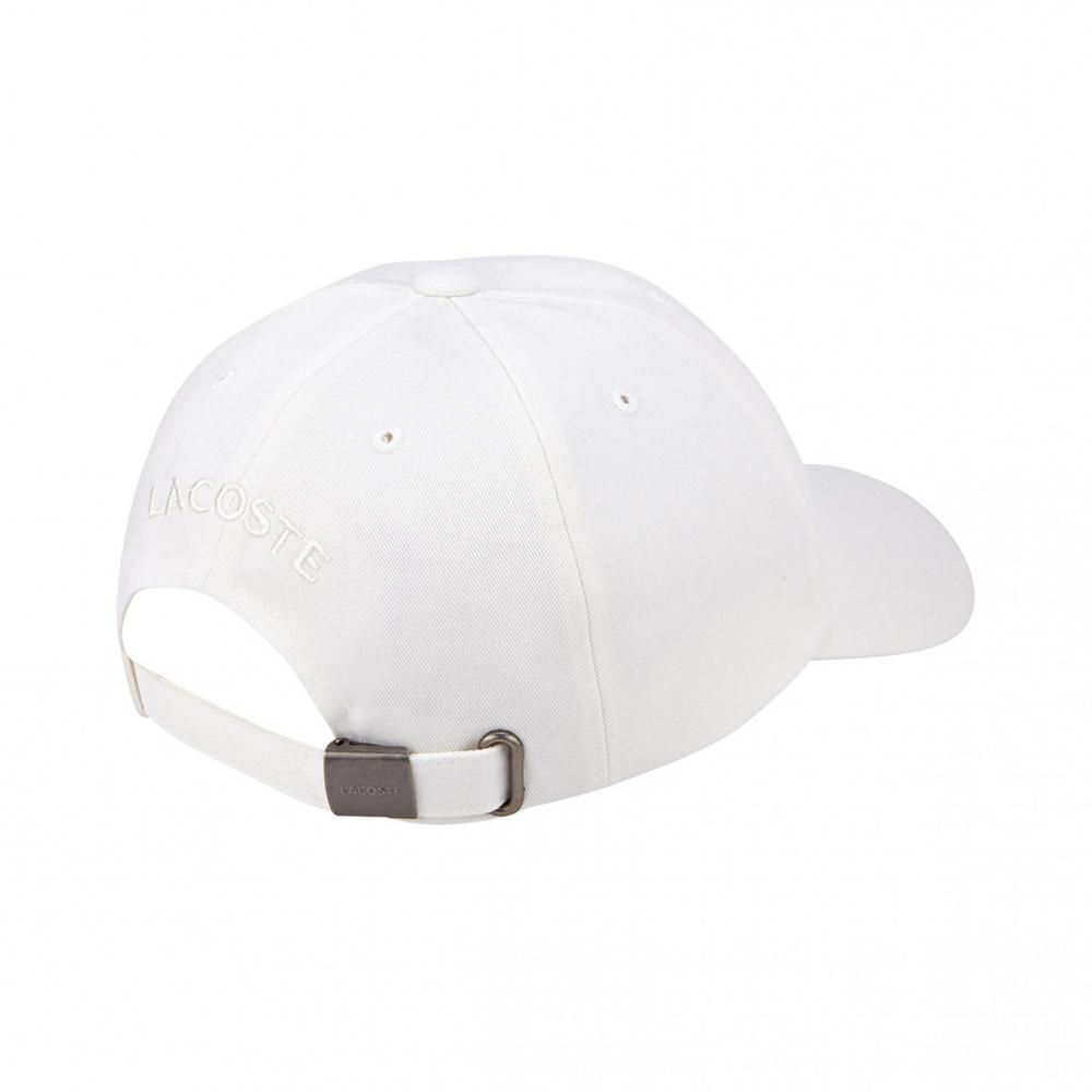 Lacoste Базовая хлопковая кепка из твила, белая Rk209e 53gws