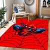 Spider-Man Red Background Non-Slip Rug - Polyester, Home Decor, Suitable for Bedrooms, Living Rooms, Entryways, and Studios