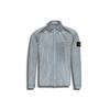 SS22 American Vintage Metallic Nylon Shirt Jacket Men Jacket Light-Blue 761512321-V0044