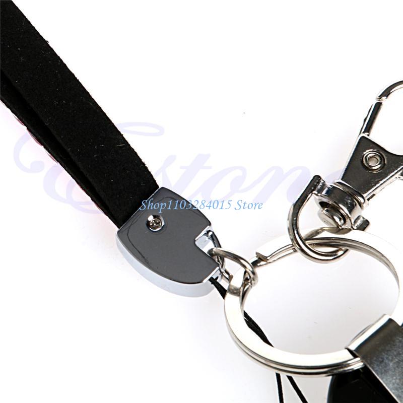 R6FF Resin Diamond Bling Neck Lanyard Retractable Badge Reel Phone for Key Holder