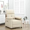 VidaXL Massage Chair Cream Fabric 289681